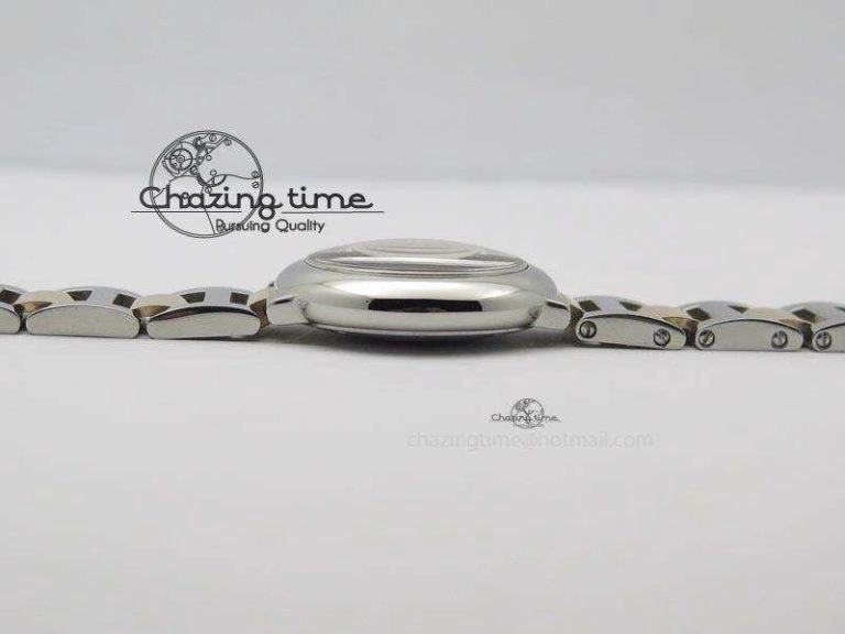 Ballon Bleu De V6 28.5mm SS RG Champagne Gold Dial On SS RG Bracelet Ronda Quartz