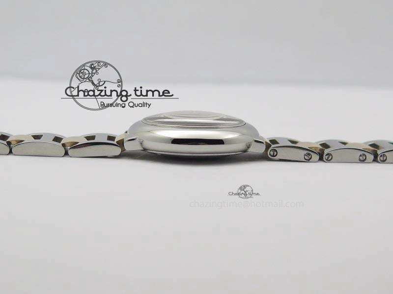 Ballon Bleu De V6 28.5mm SS RG Champagne Gold Dial On SS RG Bracelet Ronda Quartz