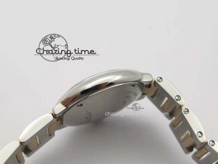 Ballon Bleu De V6 28.5mm SS RG Champagne Gold Dial On SS RG Bracelet Ronda Quartz