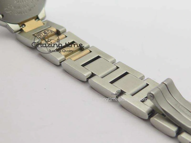 Ballon Bleu De V6 28.5mm SS RG Champagne Gold Dial On SS RG Bracelet Ronda Quartz