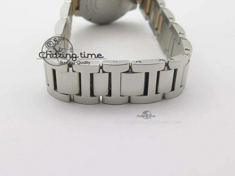 Ballon Bleu De V6 28.5mm SS RG Champagne Gold Dial On SS RG Bracelet Ronda Quartz