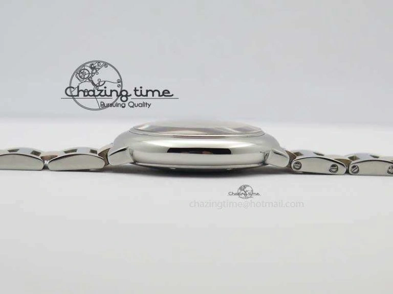 Ballon Bleu De V6 33mm SS RG Champagne Gold Dial On SS RG Bracelet Ronda Quartz