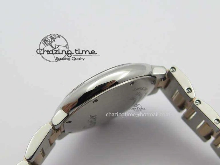 Ballon Bleu De V6 33mm SS RG Champagne Gold Dial On SS RG Bracelet Ronda Quartz
