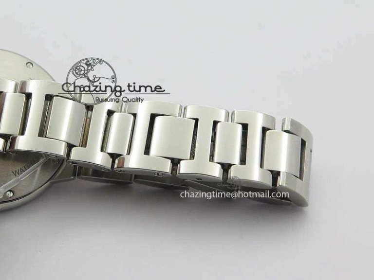 Ballon Bleu De V6 33mm SS RG Champagne Gold Dial On SS RG Bracelet Ronda Quartz