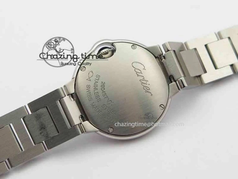Ballon Bleu Ladies 28mm SS MK 1:1 Best Edition White Dial On SS Bracelet Ronda Quartz