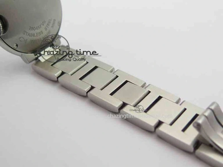 Ballon Bleu Ladies 28mm SS MK 1:1 Best Edition White Dial On SS Bracelet Ronda Quartz