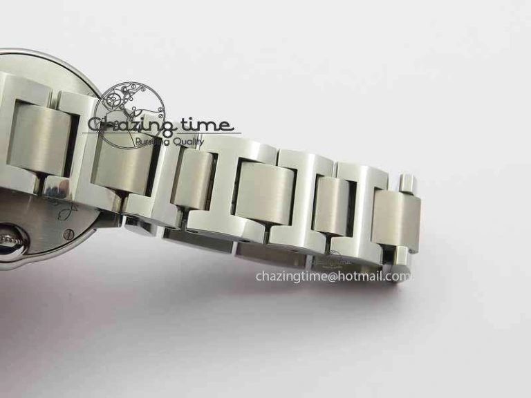 Ballon Bleu Ladies 28mm SS MK 1:1 Best Edition White Dial On SS Bracelet Ronda Quartz