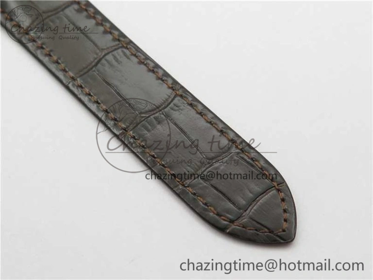 Ballon Bleu T Diamond RG Full Paved Diamonds with Roman Markers Dial on Brown Leather Strap Miyota 9015