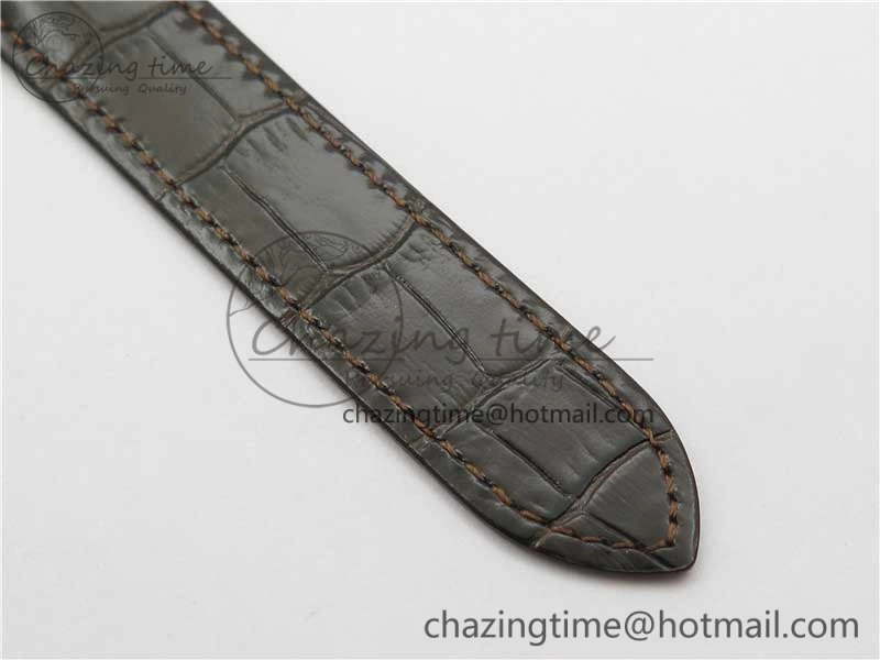 Ballon Bleu T Diamond RG Full Paved Diamonds with Roman Markers Dial on Brown Leather Strap Miyota 9015