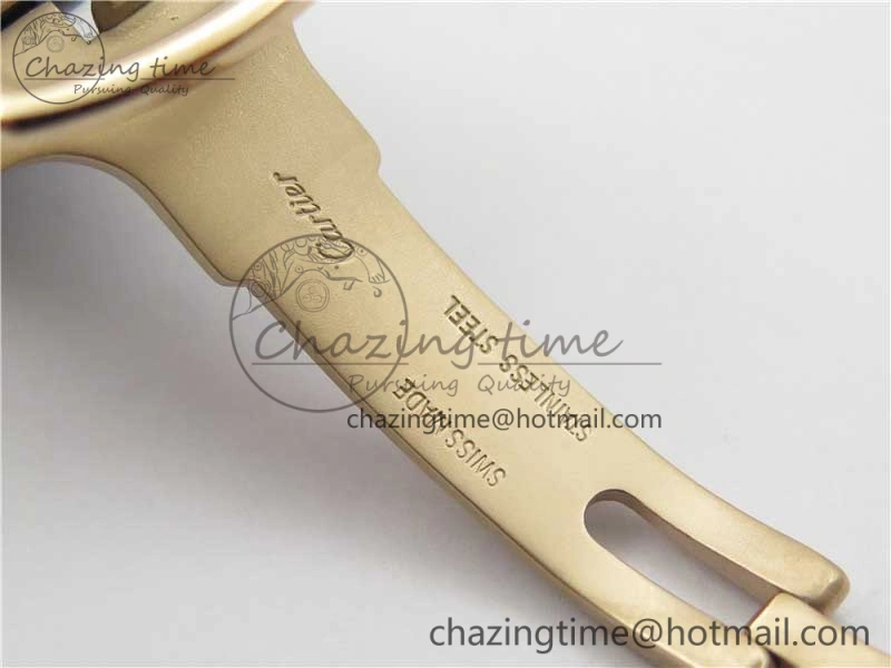 Ballon Bleu T Diamond RG Full Paved Diamonds with Roman Markers Dial on Brown Leather Strap Miyota 9015