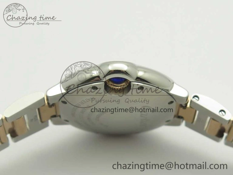 Ballon Bleu V6F 1:1 Best Edition 33mm SS RG RG Texture Dial on SS Bracelet SEIKO NH05A