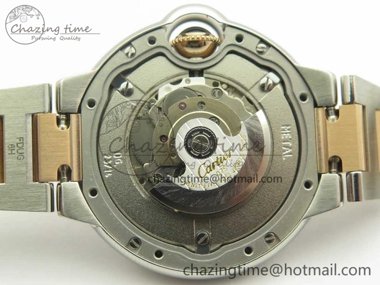 Ballon Bleu V6F 1:1 Best Edition 33mm SS RG RG Texture Dial on SS Bracelet SEIKO NH05A