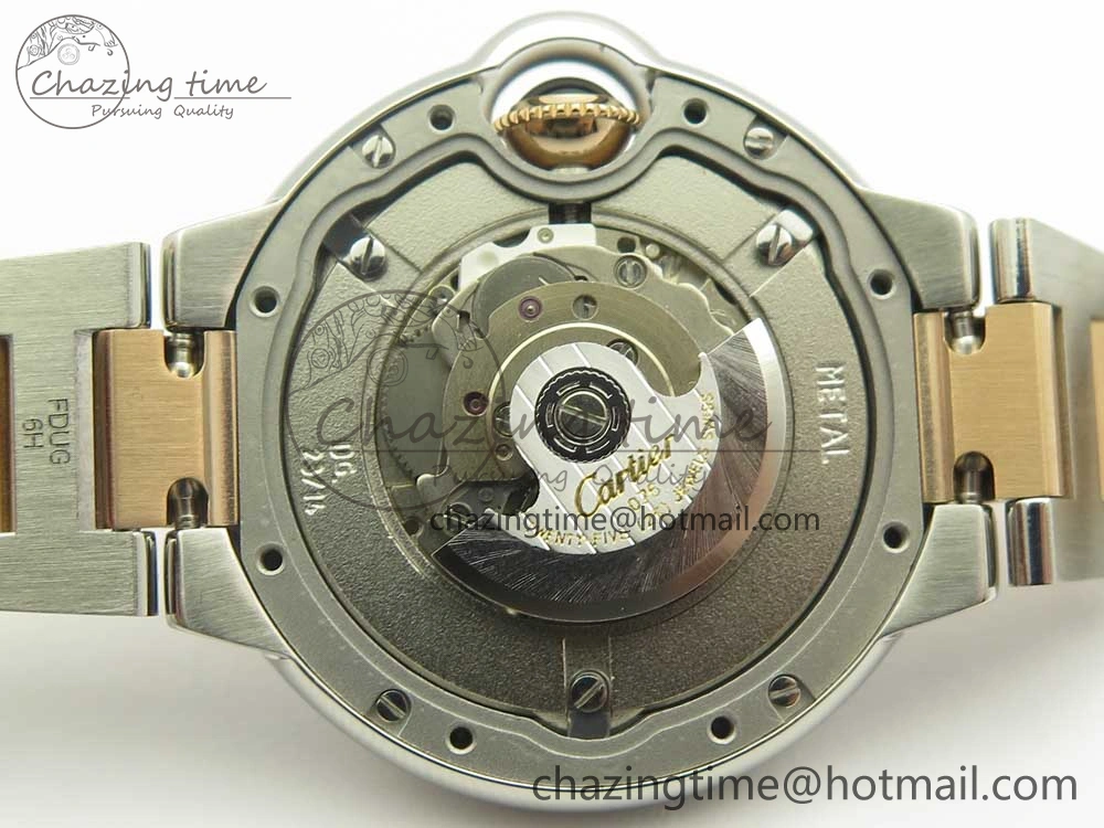 Ballon Bleu V6F 1:1 Best Edition 33mm SS RG RG Texture Dial on SS Bracelet SEIKO NH05A