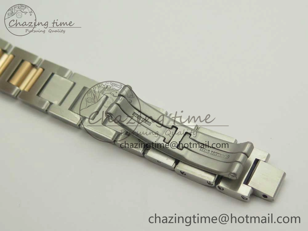 Ballon Bleu V6F 1:1 Best Edition 33mm SS RG RG Texture Dial on SS Bracelet SEIKO NH05A