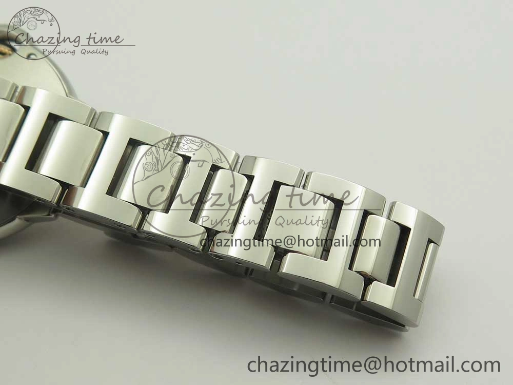 Ballon Bleu V6F 1:1 Best Edition 33mm SS RG RG Texture Dial on SS Bracelet SEIKO NH05A