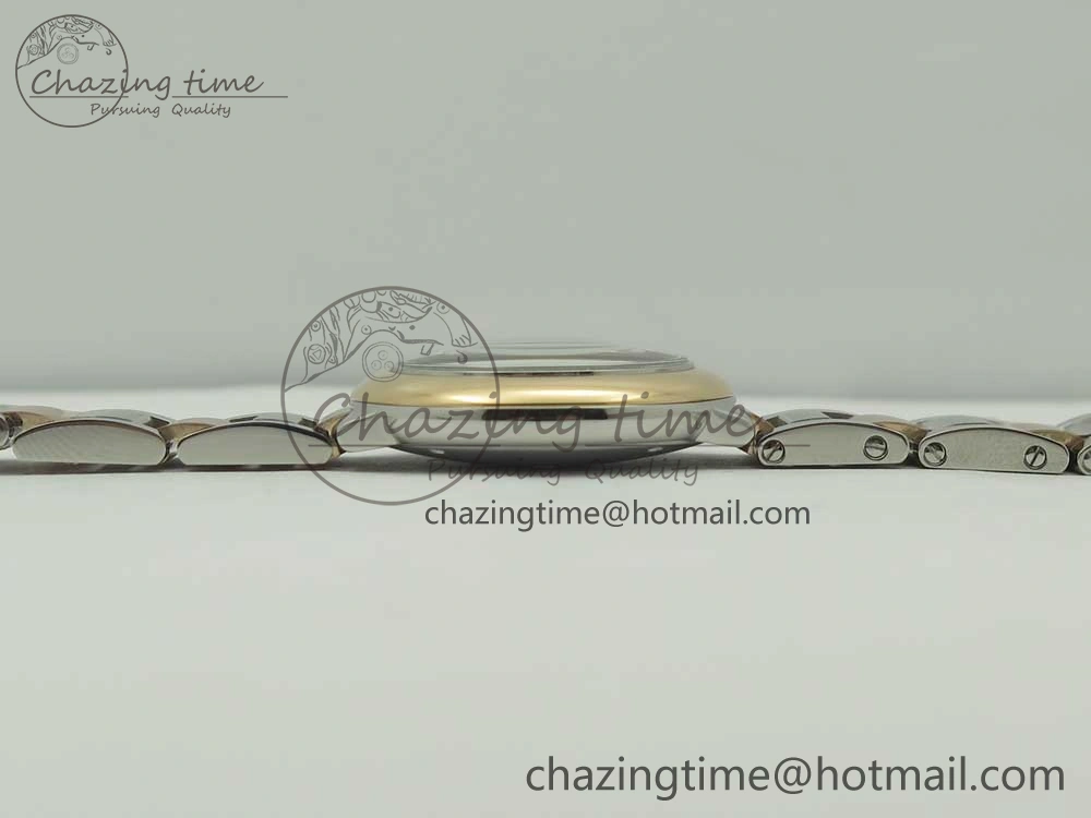 Ballon Bleu V6F 28mm SS RG 1:1 Best Edition White Texture Dial on SS Bracelet Ronda Quartz