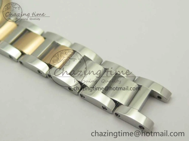 Ballon Bleu V6F 28mm SS RG 1:1 Best Edition White Texture Dial on SS Bracelet Ronda Quartz