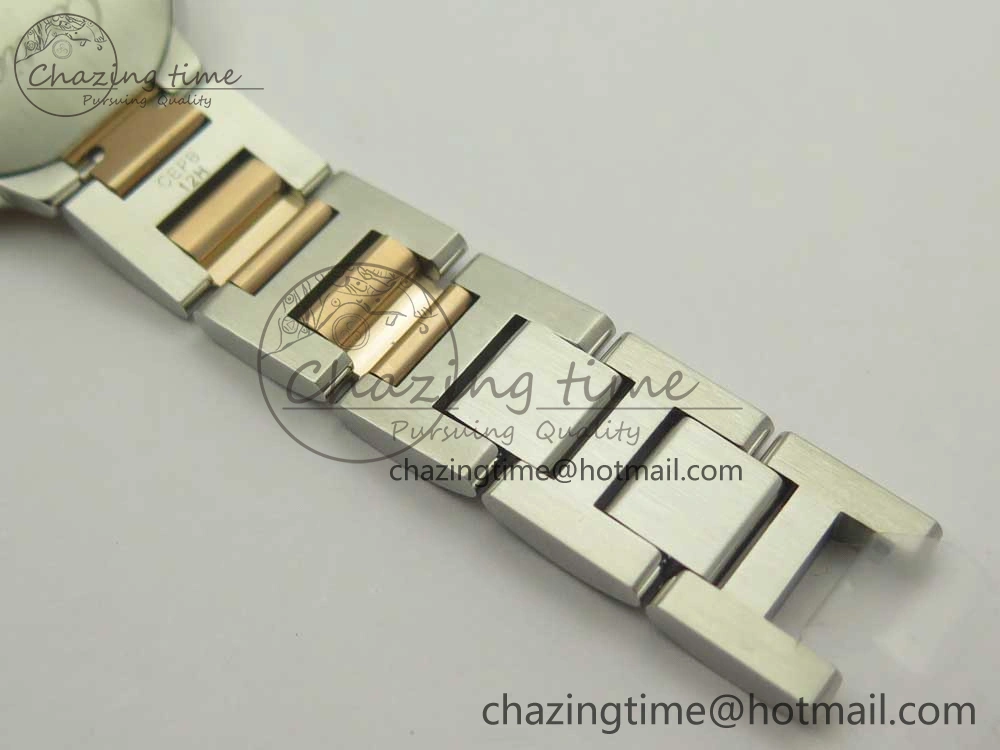 Ballon Bleu V6F 28mm SS RG 1:1 Best Edition White Texture Dial on SS Bracelet Ronda Quartz