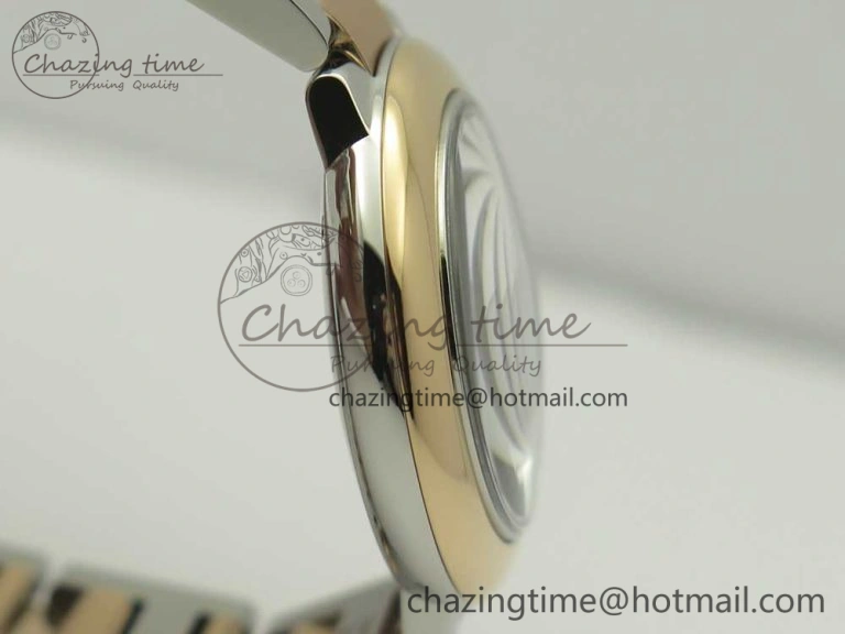 Ballon Bleu V6F 28mm SS RG 1:1 Best Edition White Texture Dial on SS Bracelet Ronda Quartz