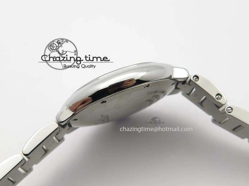 Ballon Bleu V6F Best Edition 33mm SS White Textured Dial On SS Bracelet Ronda Quartz