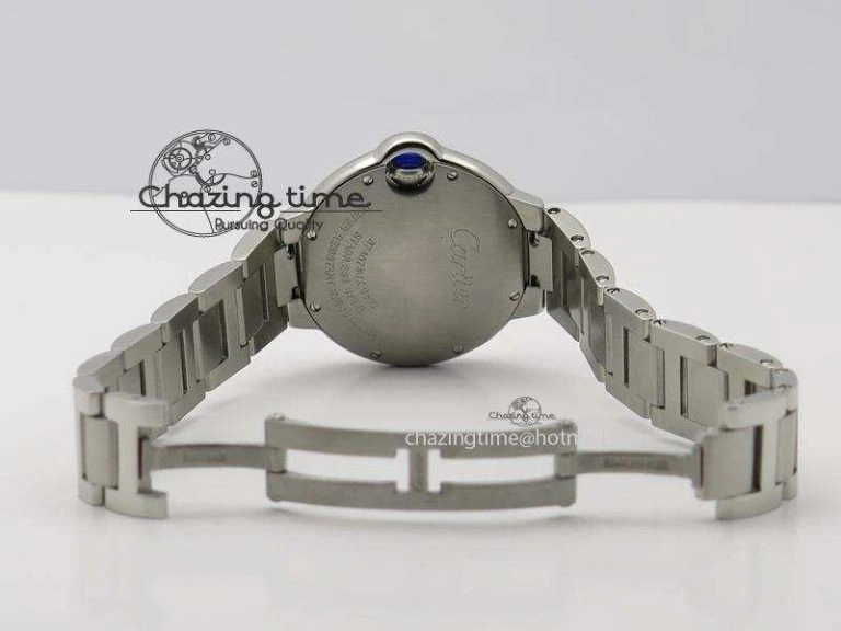 Ballon Bleu V6F Best Edition 33mm SS White Textured Dial On SS Bracelet Ronda Quartz