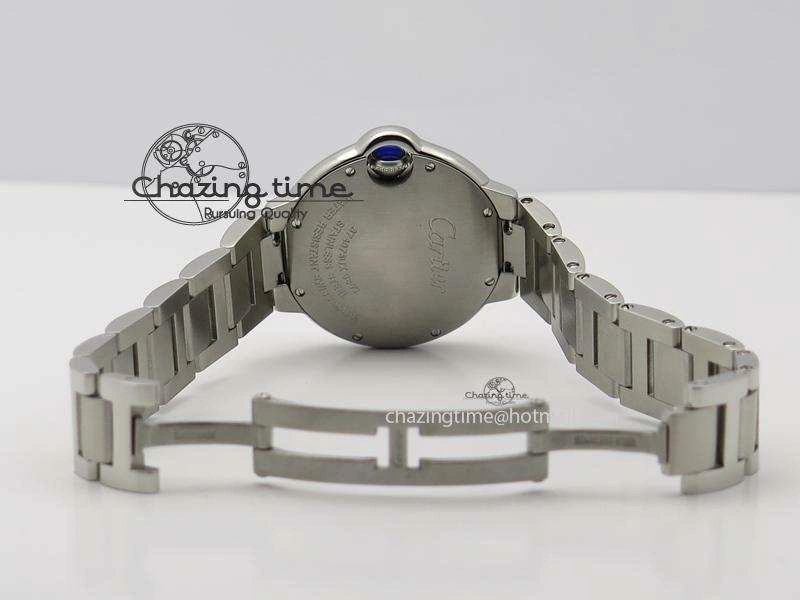 Ballon Bleu V6F Best Edition 33mm SS White Textured Dial On SS Bracelet Ronda Quartz