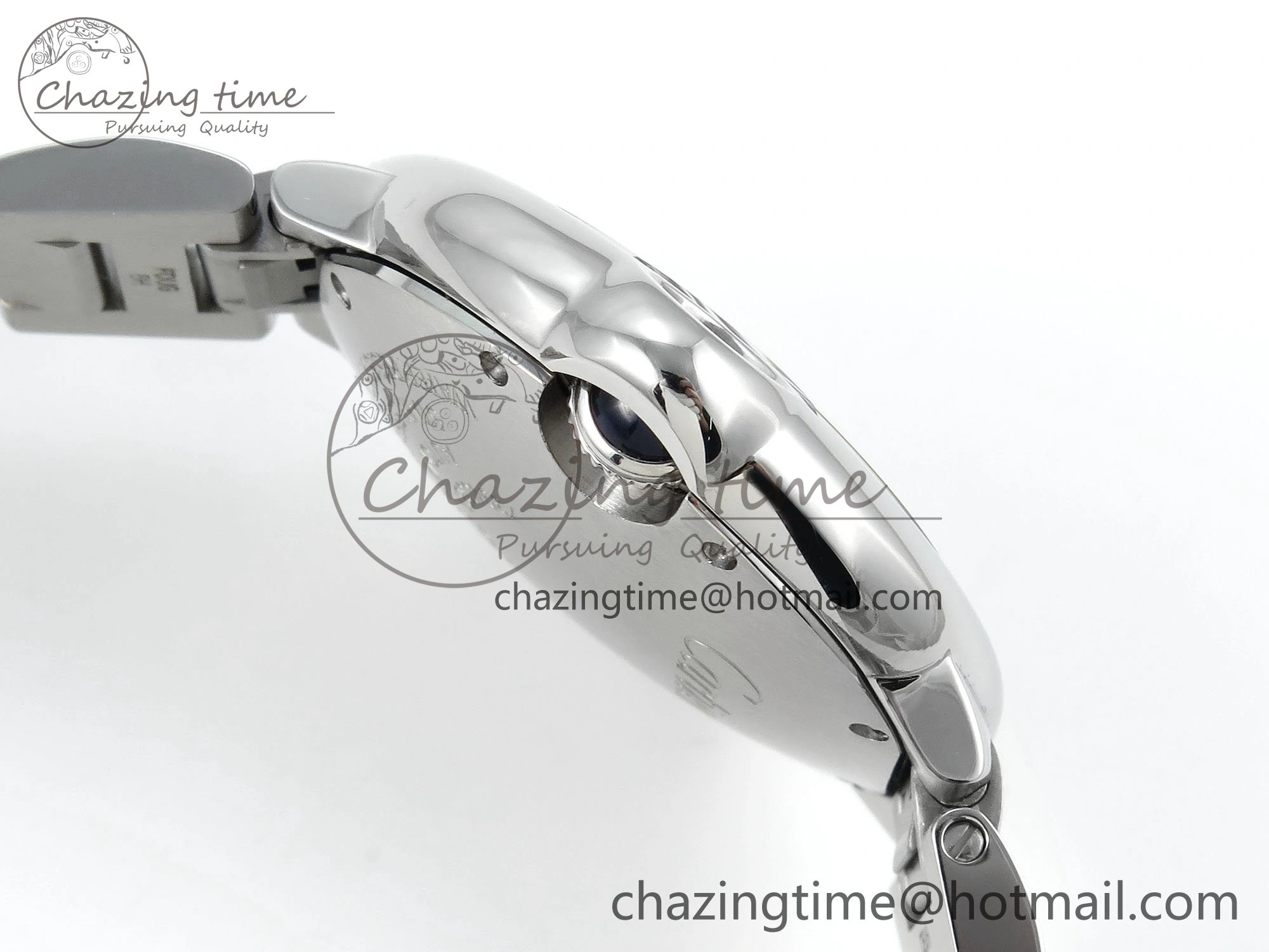 Ballon Bleu WSBB0044 33mm SS CHF 1:1 Best Edition Pink Textured Dial on SS Bracelet SEIKO NH05A