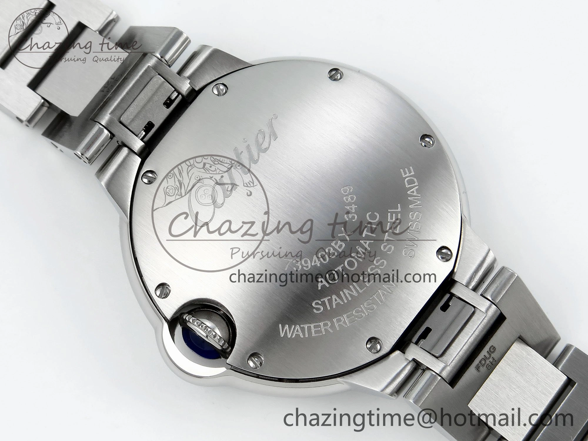 Ballon Bleu WSBB0044 33mm SS CHF 1:1 Best Edition Pink Textured Dial on SS Bracelet SEIKO NH05A