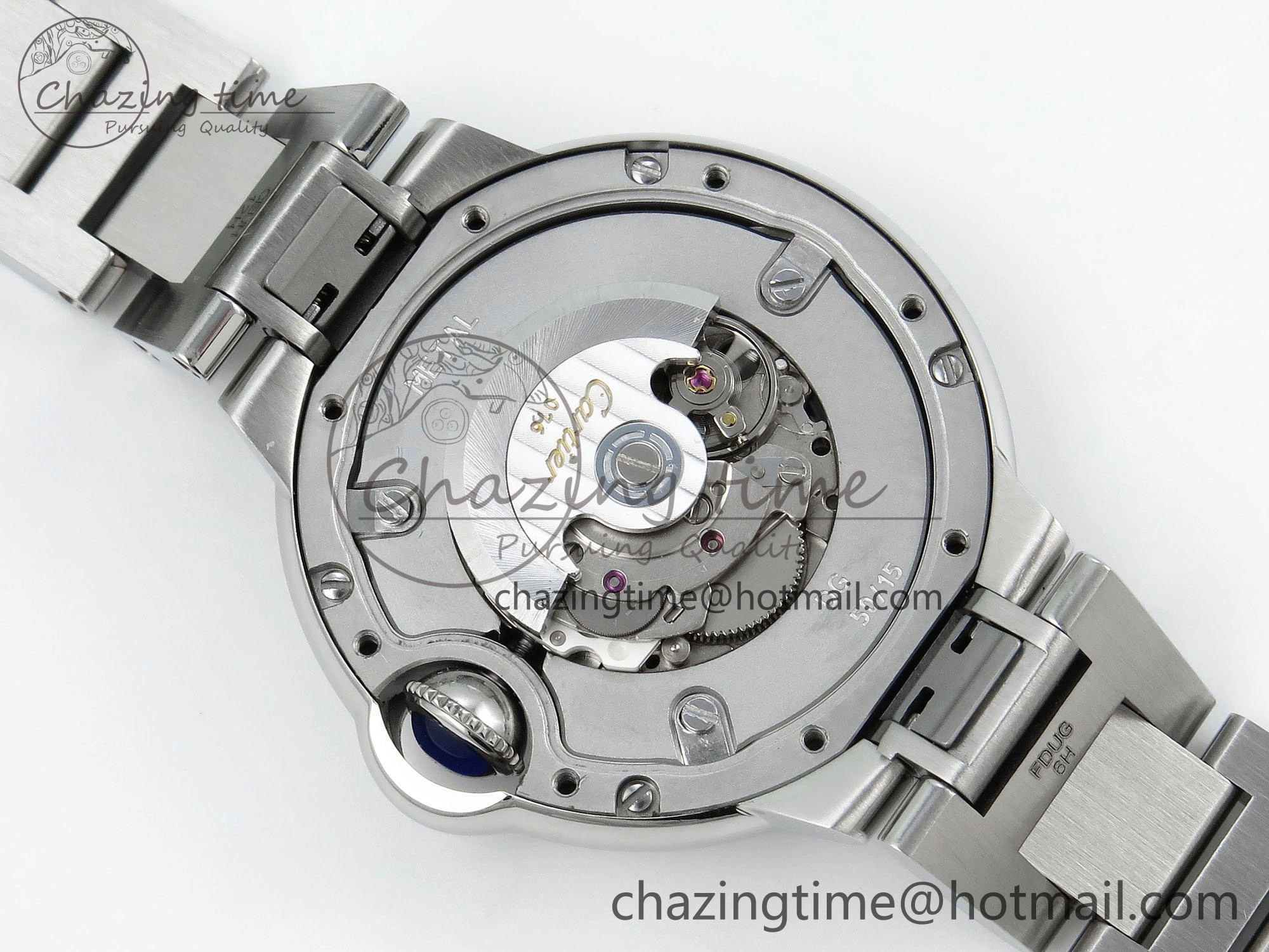 Ballon Bleu WSBB0044 33mm SS CHF 1:1 Best Edition Pink Textured Dial on SS Bracelet SEIKO NH05A