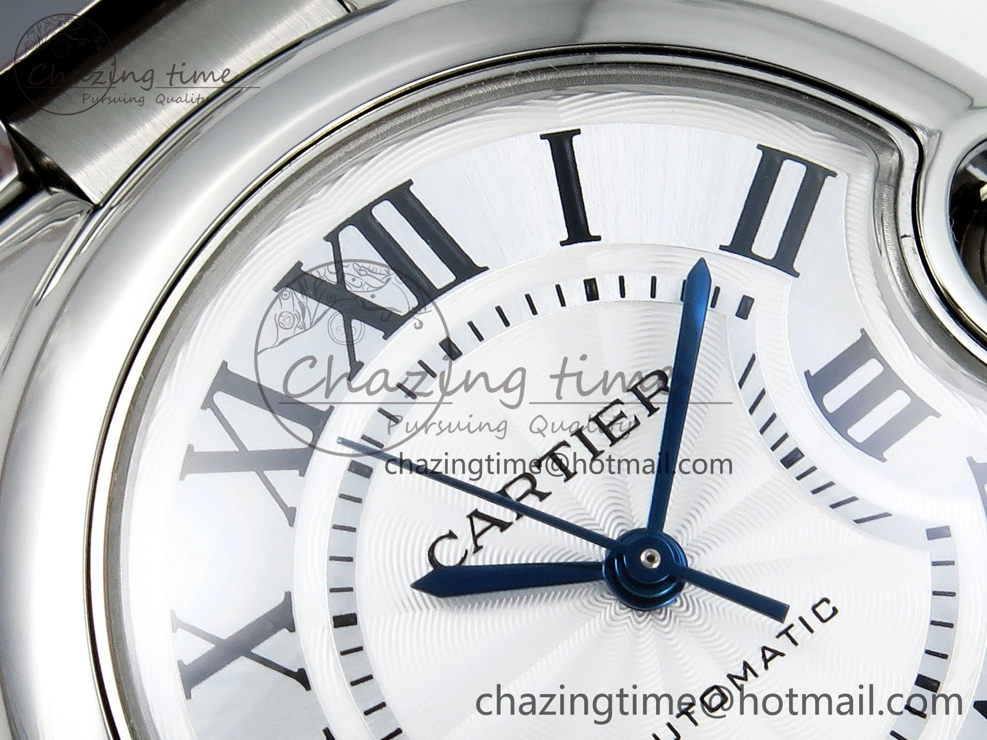 Ballon Bleu WSBB0044 33mm SS CHF 1:1 Best Edition White Textured Dial on SS Bracelet SEIKO NH05A
