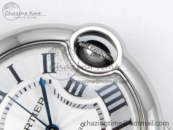 Ballon Bleu WSBB0044 33mm SS CHF 1:1 Best Edition White Textured Dial on SS Bracelet SEIKO NH05A
