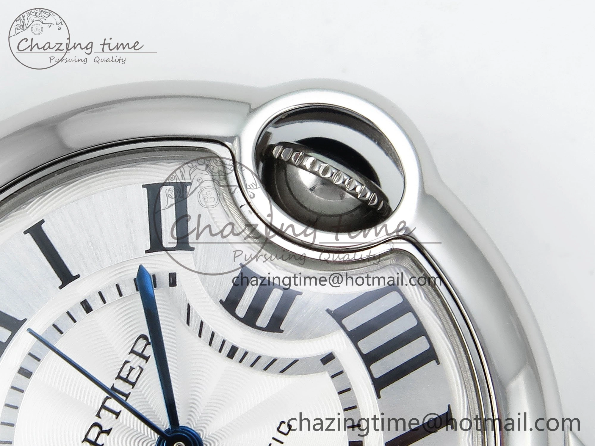 Ballon Bleu WSBB0044 33mm SS CHF 1:1 Best Edition White Textured Dial on SS Bracelet SEIKO NH05A