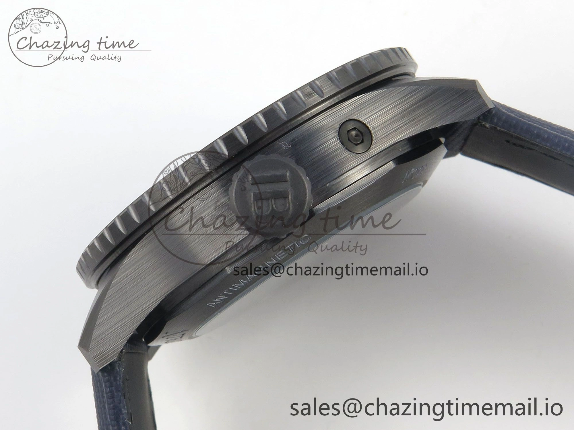Bathyscaphe 43mm Ceramic DDDF 1:1 Best Edition Blue Dial on Blue Nylon Strap A6654