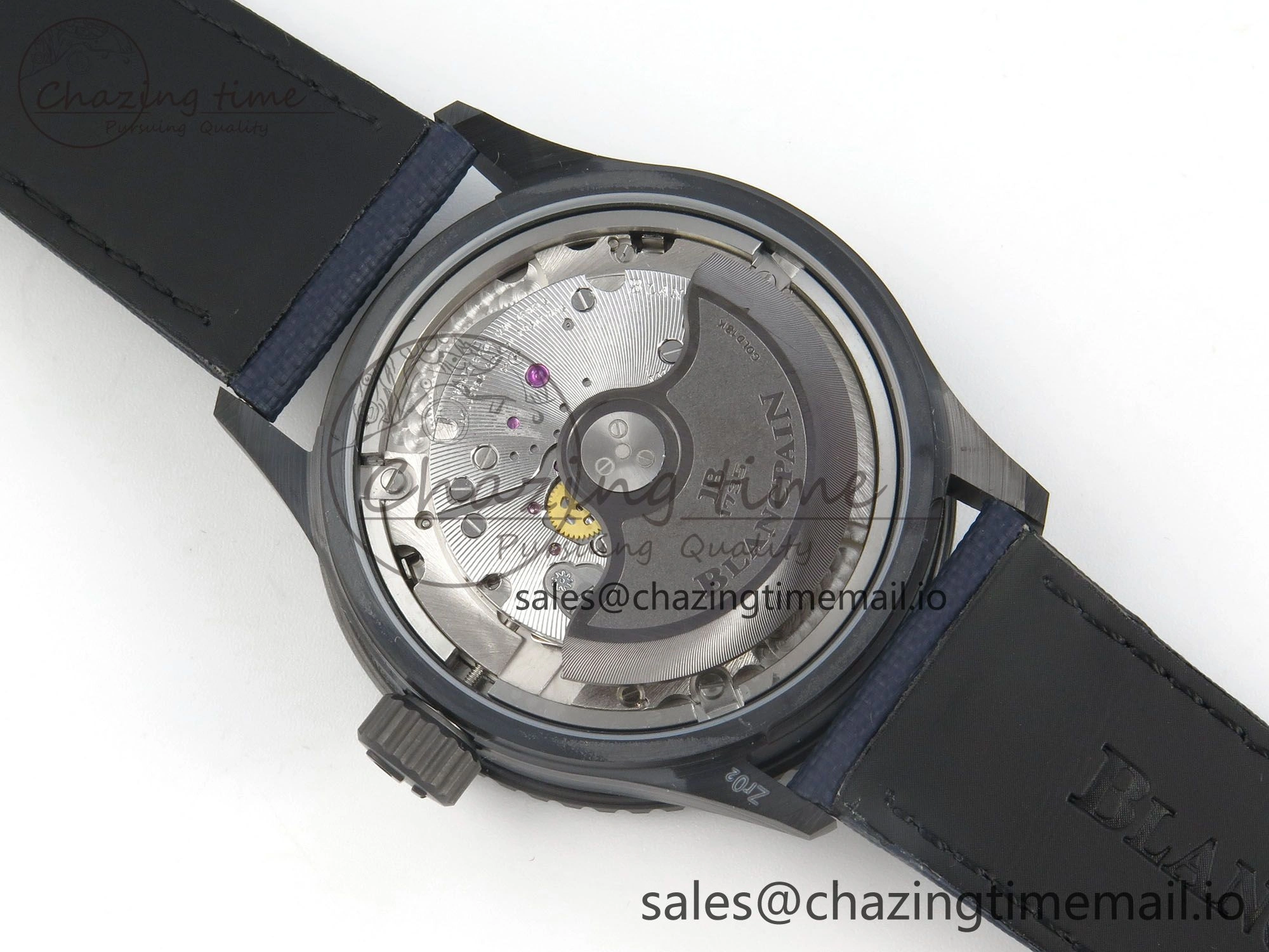 Bathyscaphe 43mm Ceramic DDDF 1:1 Best Edition Blue Dial on Blue Nylon Strap A6654