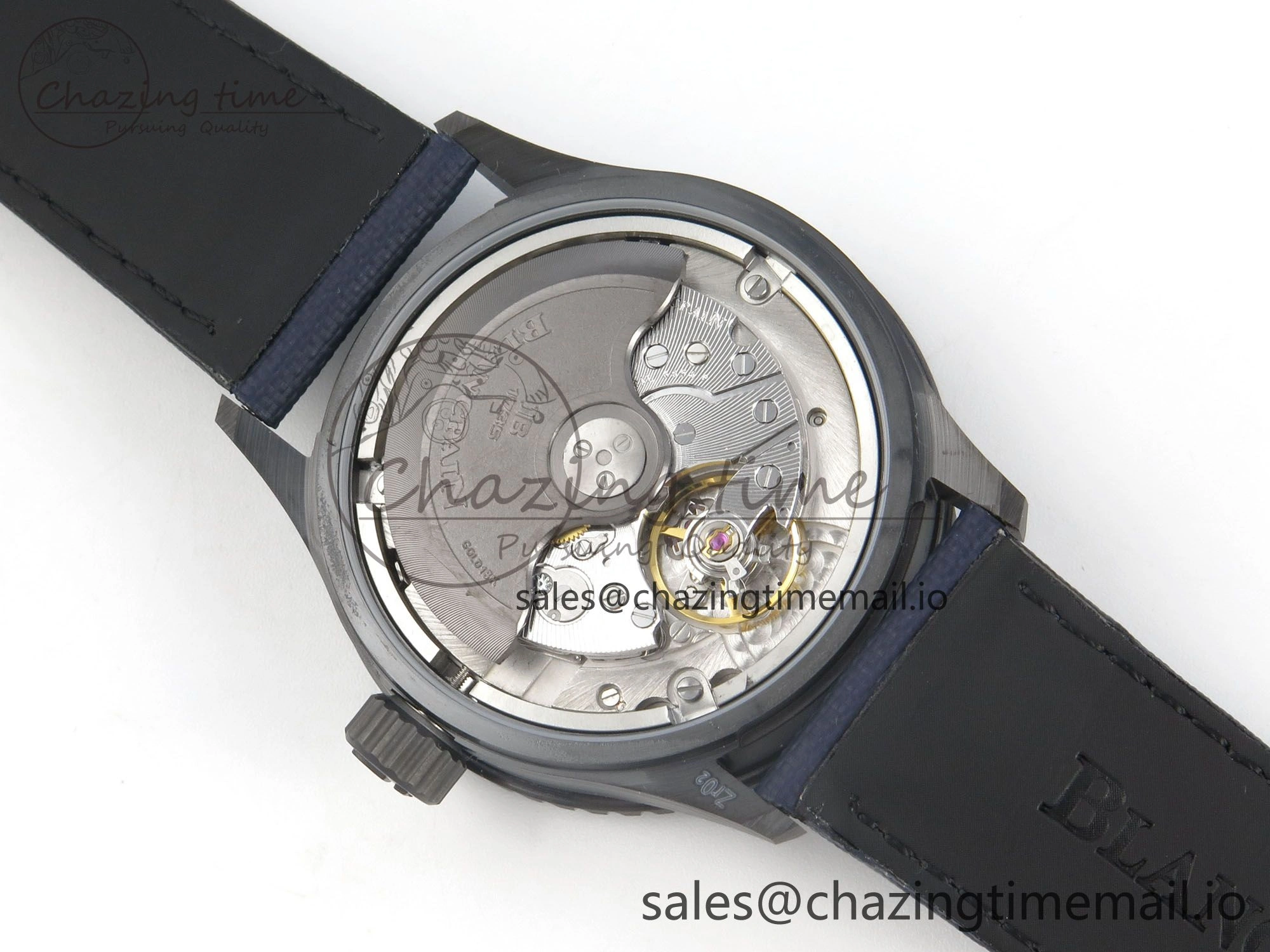 Bathyscaphe 43mm Ceramic DDDF 1:1 Best Edition Blue Dial on Blue Nylon Strap A6654