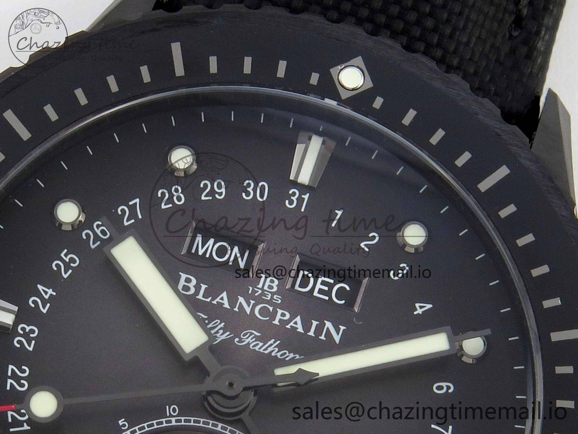 Bathyscaphe 43mm Ceramic DDDF 1:1 Best Edition Gray Dial on Black Nylon Strap A6654