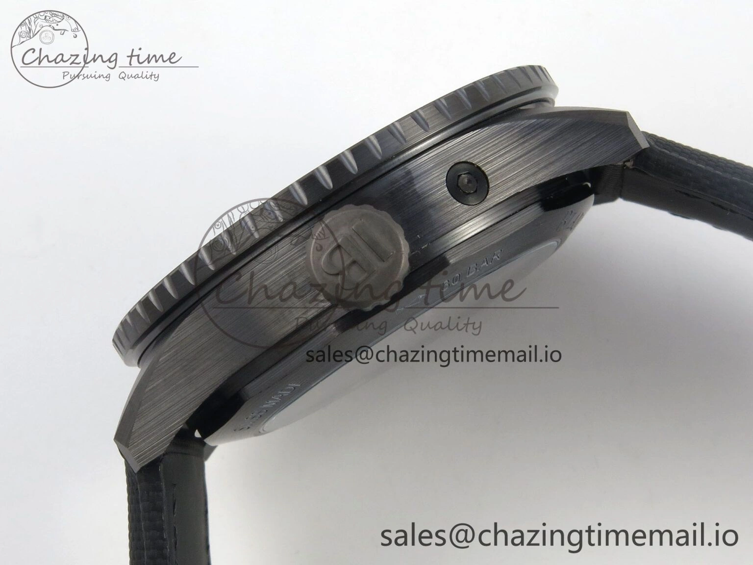Bathyscaphe 43mm Ceramic DDDF 1:1 Best Edition Gray Dial on Black Nylon Strap A6654
