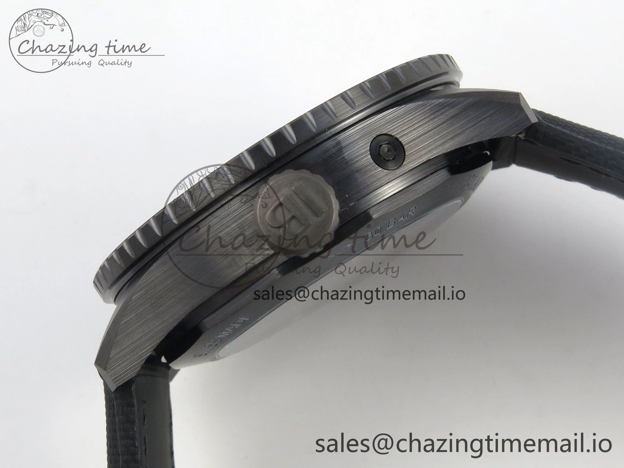 Bathyscaphe 43mm Ceramic DDDF 1:1 Best Edition Gray Dial on Black Nylon Strap A6654
