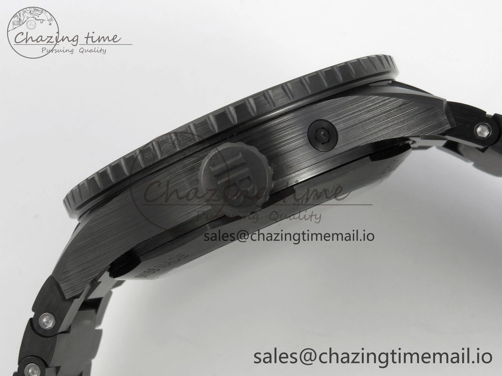 Bathyscaphe 43mm Ceramic DDDF 1:1 Best Edition Gray Dial on Ceramic Bracelet A6654