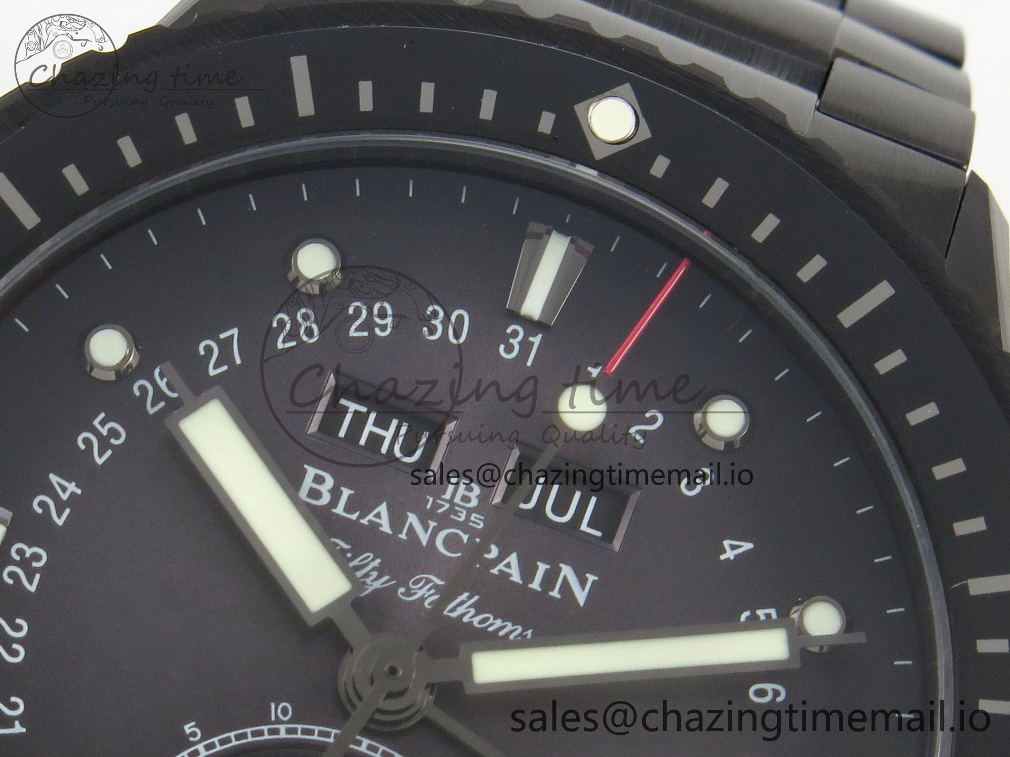 Bathyscaphe 43mm Ceramic DDDF 1:1 Best Edition Gray Dial on Ceramic Bracelet A6654