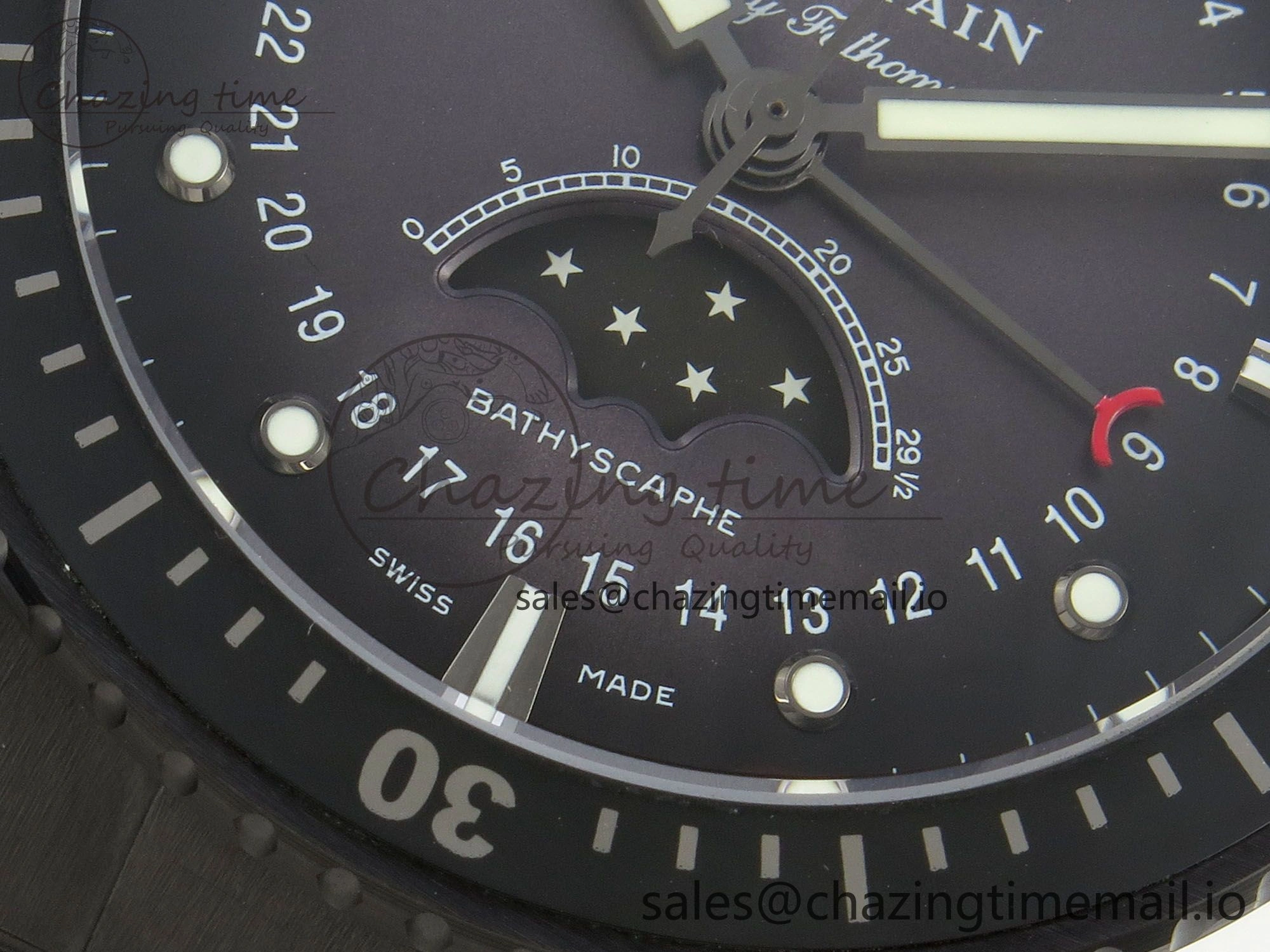 Bathyscaphe 43mm Ceramic DDDF 1:1 Best Edition Gray Dial on Ceramic Bracelet A6654