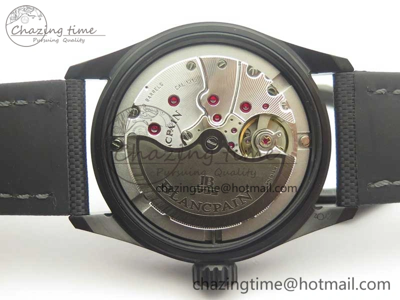 Bathyscaphe DLC ZF 11 Best Edition Black Dial on Black Sail-Canvas Strap A1315 (Free Rubber Strap)