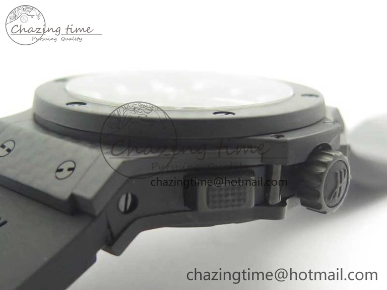 Big Bang 44mm Full Carbon Fiber 3AF Skeleton Dial on Black Rubber Strap HUB4100