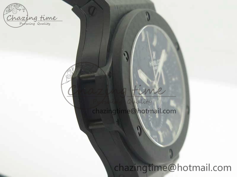 Big Bang 44mm Full Carbon Fiber 3AF Skeleton Dial on Black Rubber Strap HUB4100