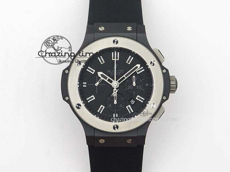 Big Bang 44mm Full Ceramic Evolution Ice Bang on Rubber Strap