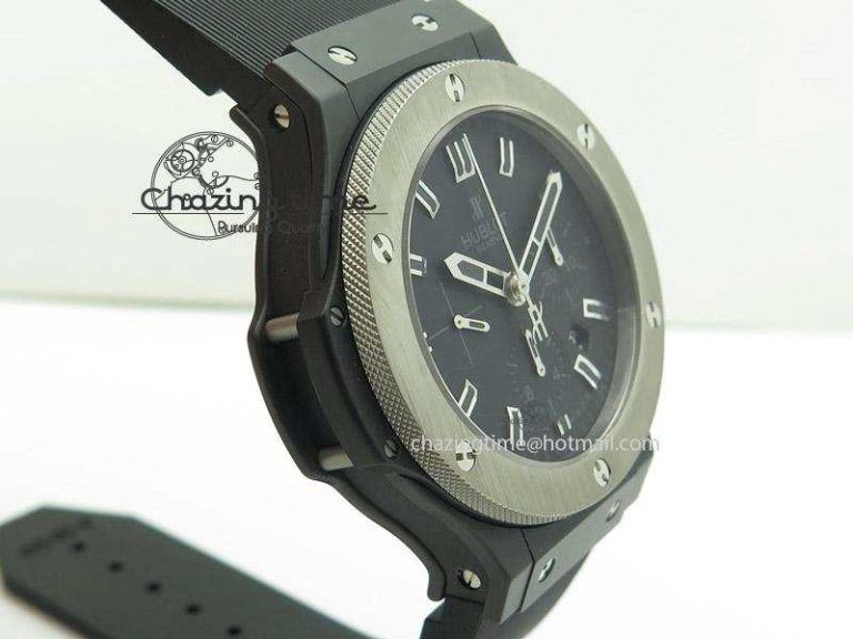 Big Bang 44mm Full Ceramic Evolution Ice Bang on Rubber Strap