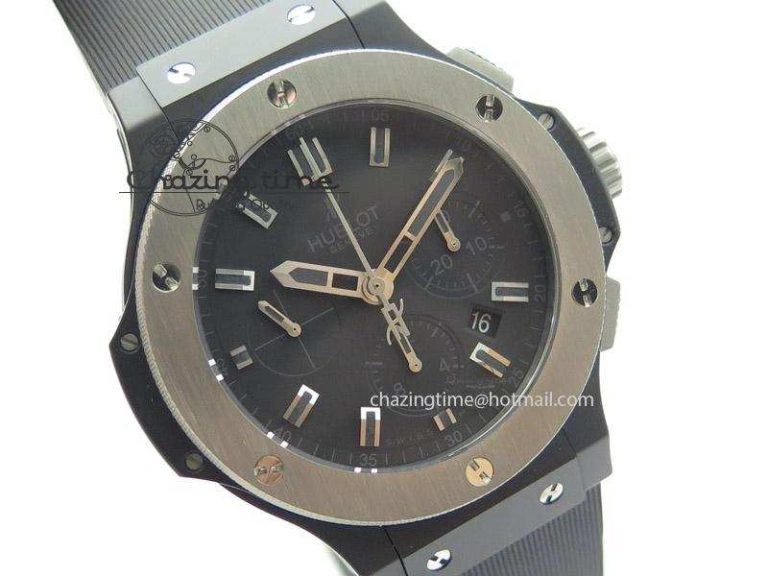 Big Bang 44mm Full Ceramic Evolution Ice Bang on Rubber Strap