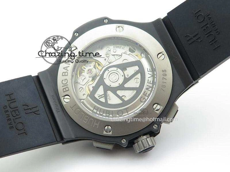 Big Bang 44mm Full Ceramic Evolution Ice Bang on Rubber Strap