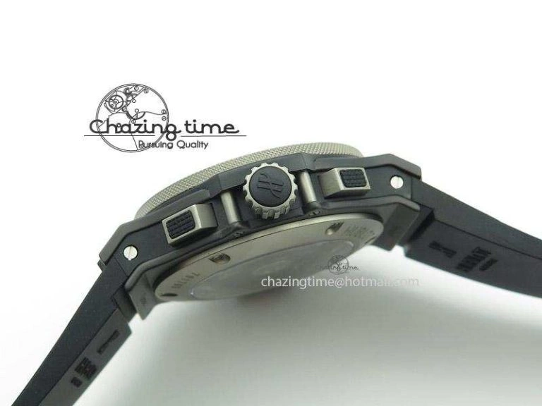 Big Bang 44mm Full Ceramic Evolution Ice Bang on Rubber Strap
