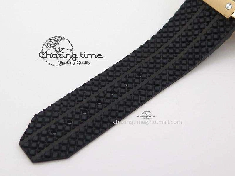 Big Bang 44mm RG Black Dial & Bezel on Black Rubber Strap